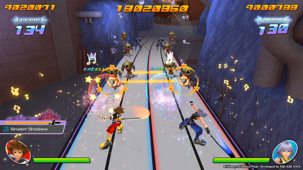 Kingdom Hearts Melody of Memory, Imagem de gameplay